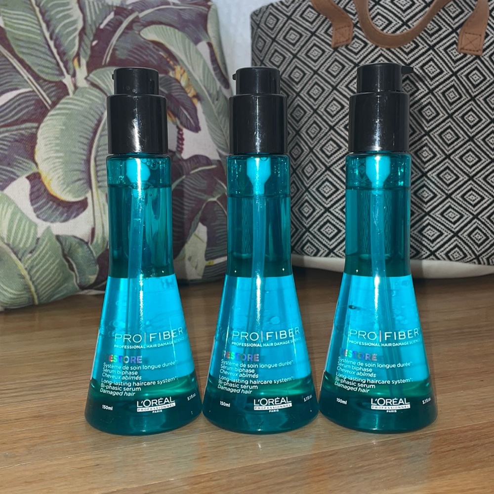 NEW Bundle of 3 L’Oréal Pro Fiber Restore Serum 5.1oz